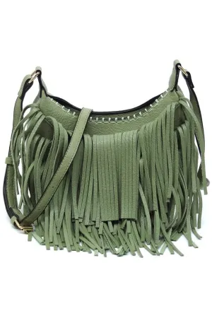 Fringe Hobo Crossbody