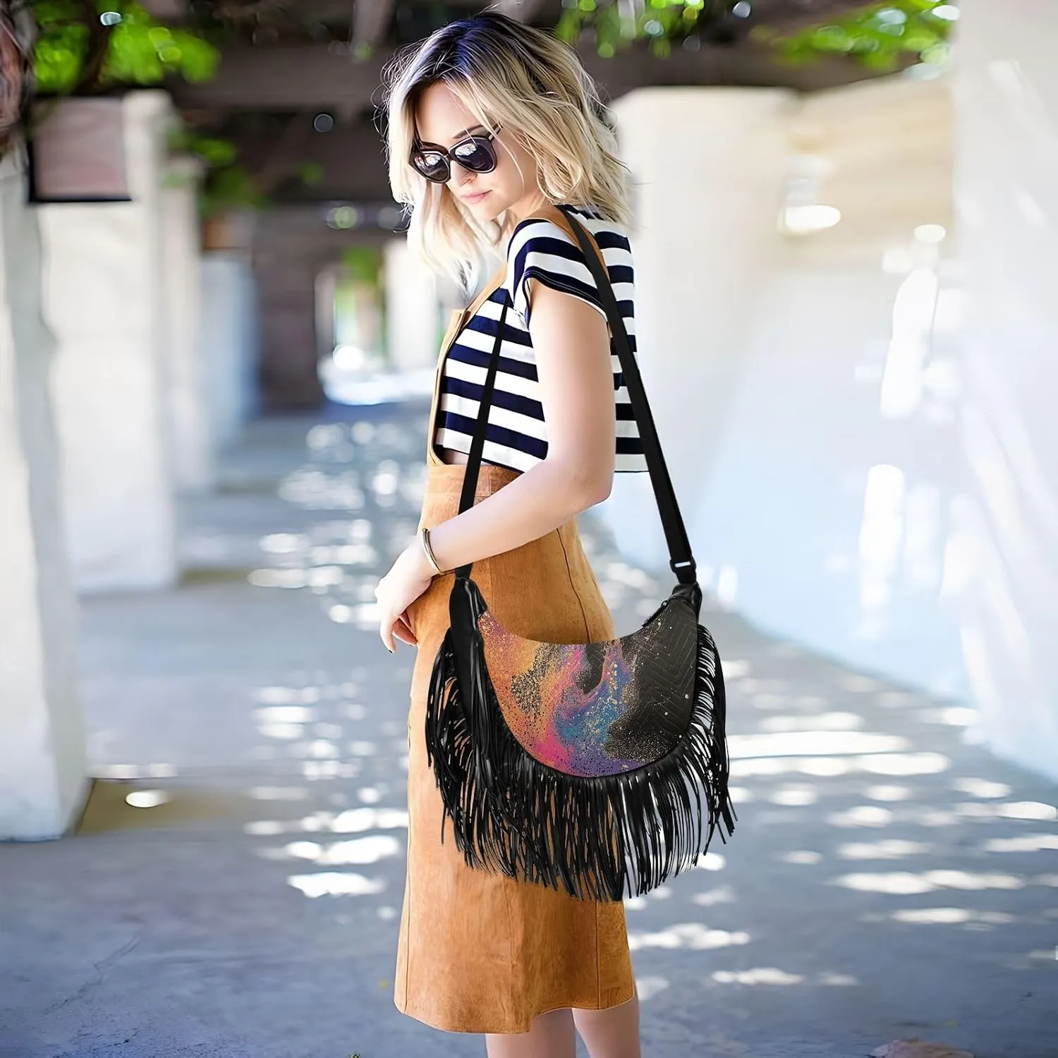 Fringe Purse Cross Body Tassel Purses for Women Western Fringe Purse Hippie Purses for Women Crossbody