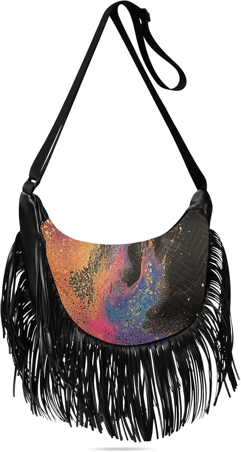 Fringe Purse Cross Body Tassel Purses for Women Western Fringe Purse Hippie Purses for Women Crossbody
