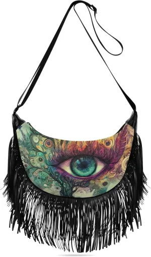 Fringe Purses for Women Western Crossbody with Tassel Boho Handbags for Women Western Crossbody Purses