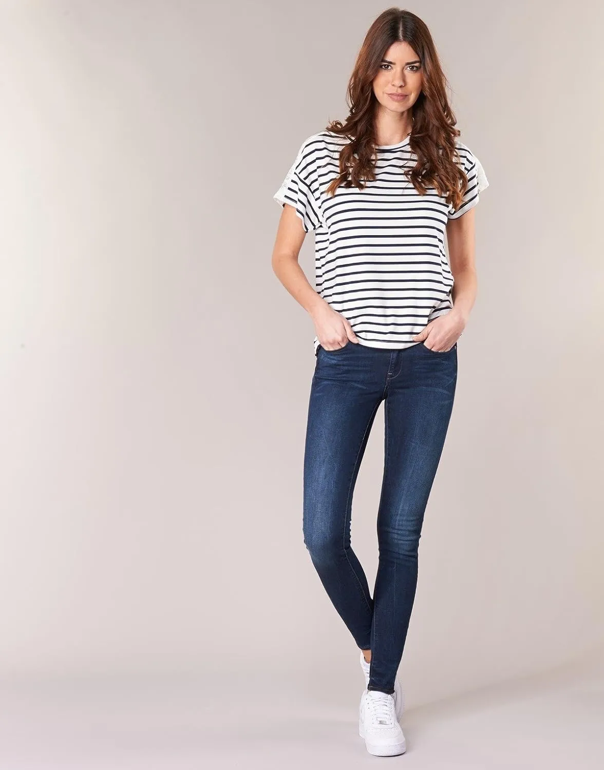 G-STAR Women's Midge Zip Mid Rise Skinny Fit Jeans
