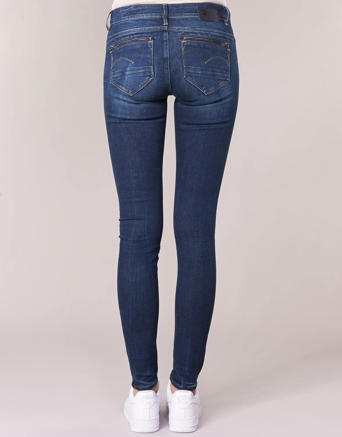 G-STAR Women's Midge Zip Mid Rise Skinny Fit Jeans