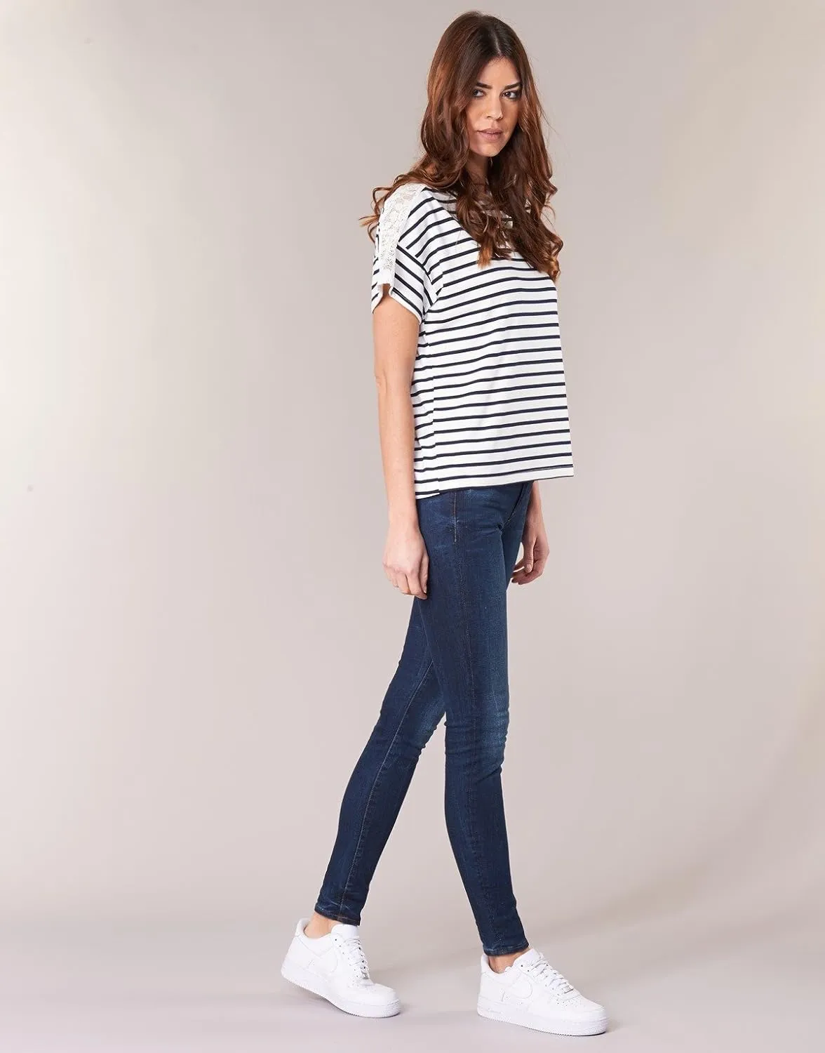 G-STAR Women's Midge Zip Mid Rise Skinny Fit Jeans