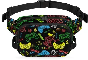 Game Fanny Packs Belt Bag Fashion Crossbody Bag Bum Bag Waist Bag with Adjustable Strap for Outdoors Workout Casual Traveling Running Hiking Cycling
