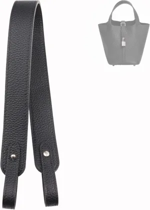 Genuine Leather Purse Strap for Picotin/Lindy/Evelyne Bags Togo Leather Shoulder Straps Replacement for Handbag