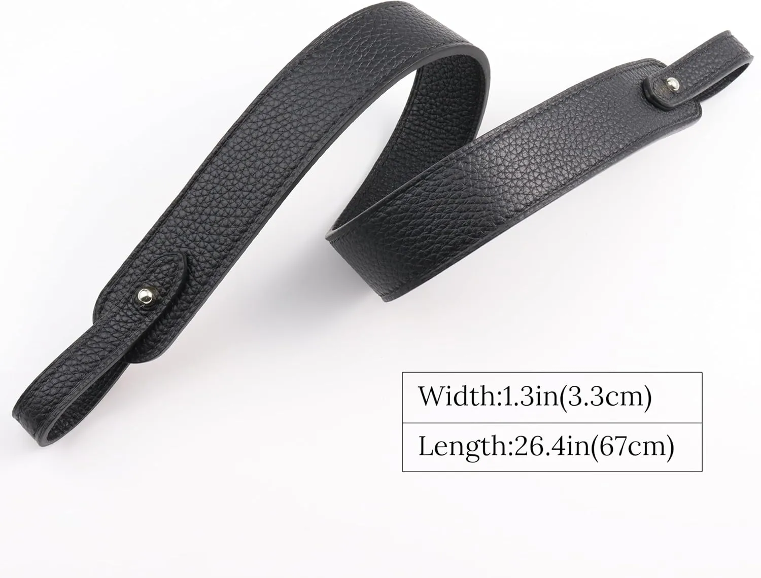 Genuine Leather Purse Strap for Picotin/Lindy/Evelyne Bags Togo Leather Shoulder Straps Replacement for Handbag