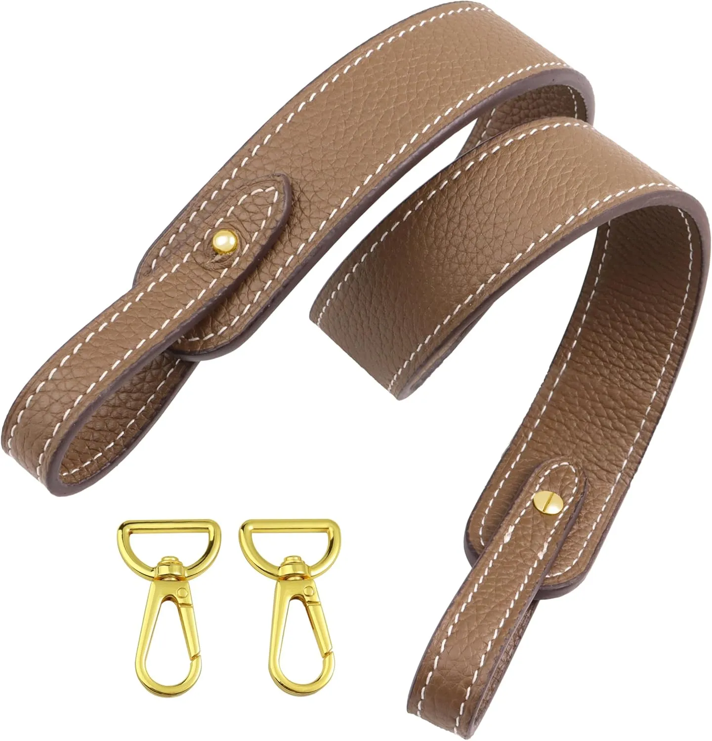 Genuine Leather Purse Strap for Picotin/Lindy/Evelyne Bags Togo Leather Shoulder Straps Replacement for Handbag