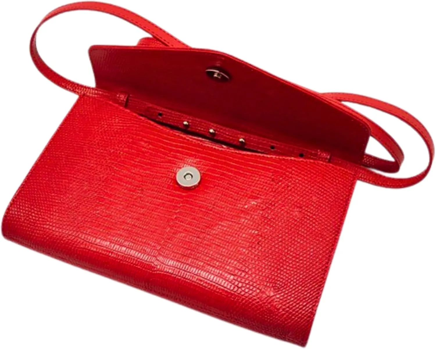 Genuine Lizard Skin Satchel Shoulder Bag