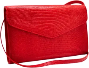 Genuine Lizard Skin Satchel Shoulder Bag