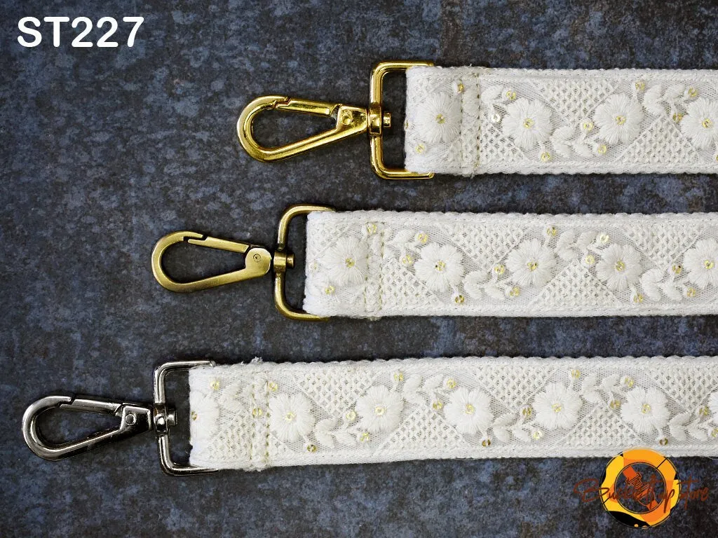 Gift for Friend Messenger Bag Crossbody Straps Replacement Shoulder Tote Bags Strap for Purses Embroidered Boho Guitar Strap Handbag Strap