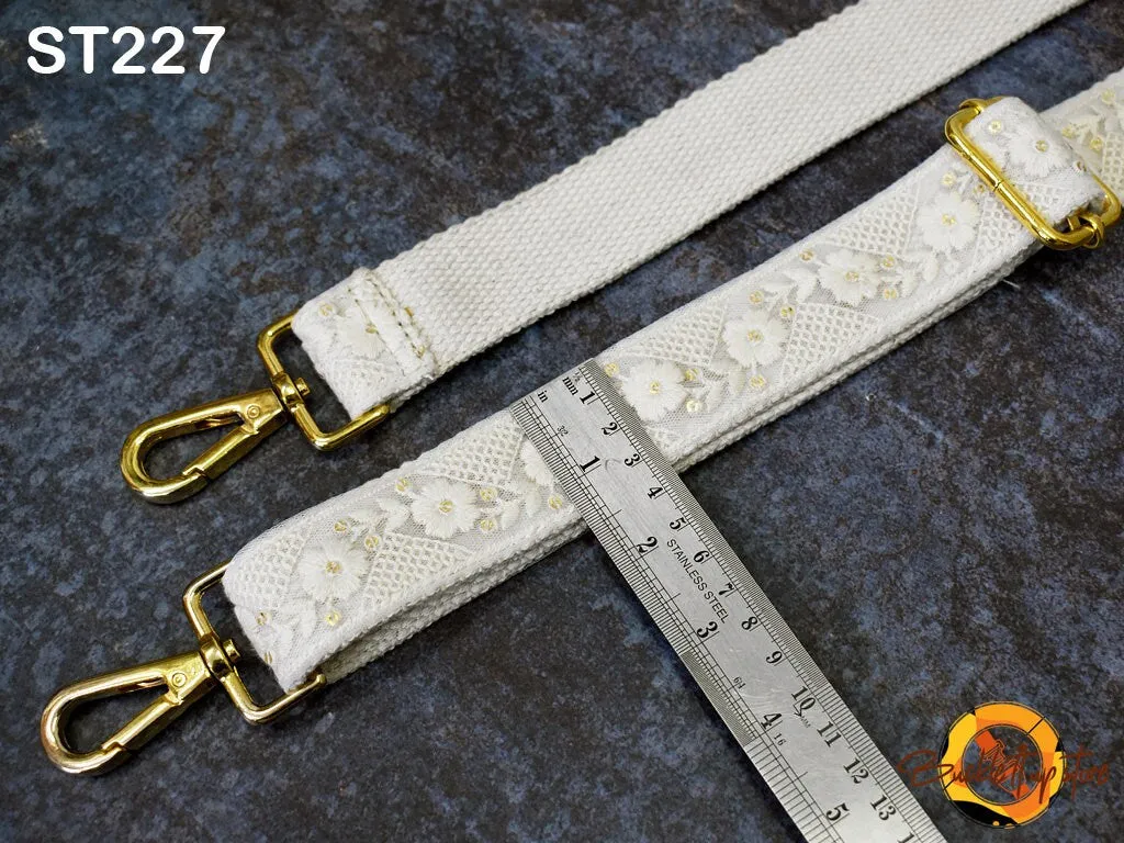 Gift for Friend Messenger Bag Crossbody Straps Replacement Shoulder Tote Bags Strap for Purses Embroidered Boho Guitar Strap Handbag Strap