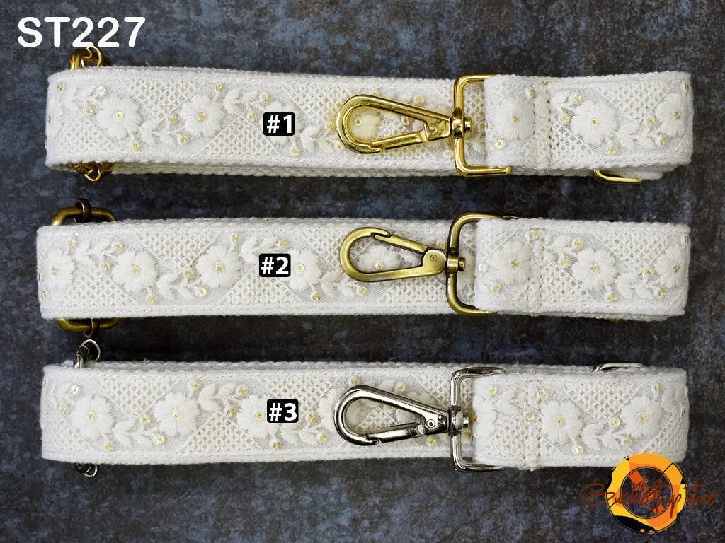Gift for Friend Messenger Bag Crossbody Straps Replacement Shoulder Tote Bags Strap for Purses Embroidered Boho Guitar Strap Handbag Strap