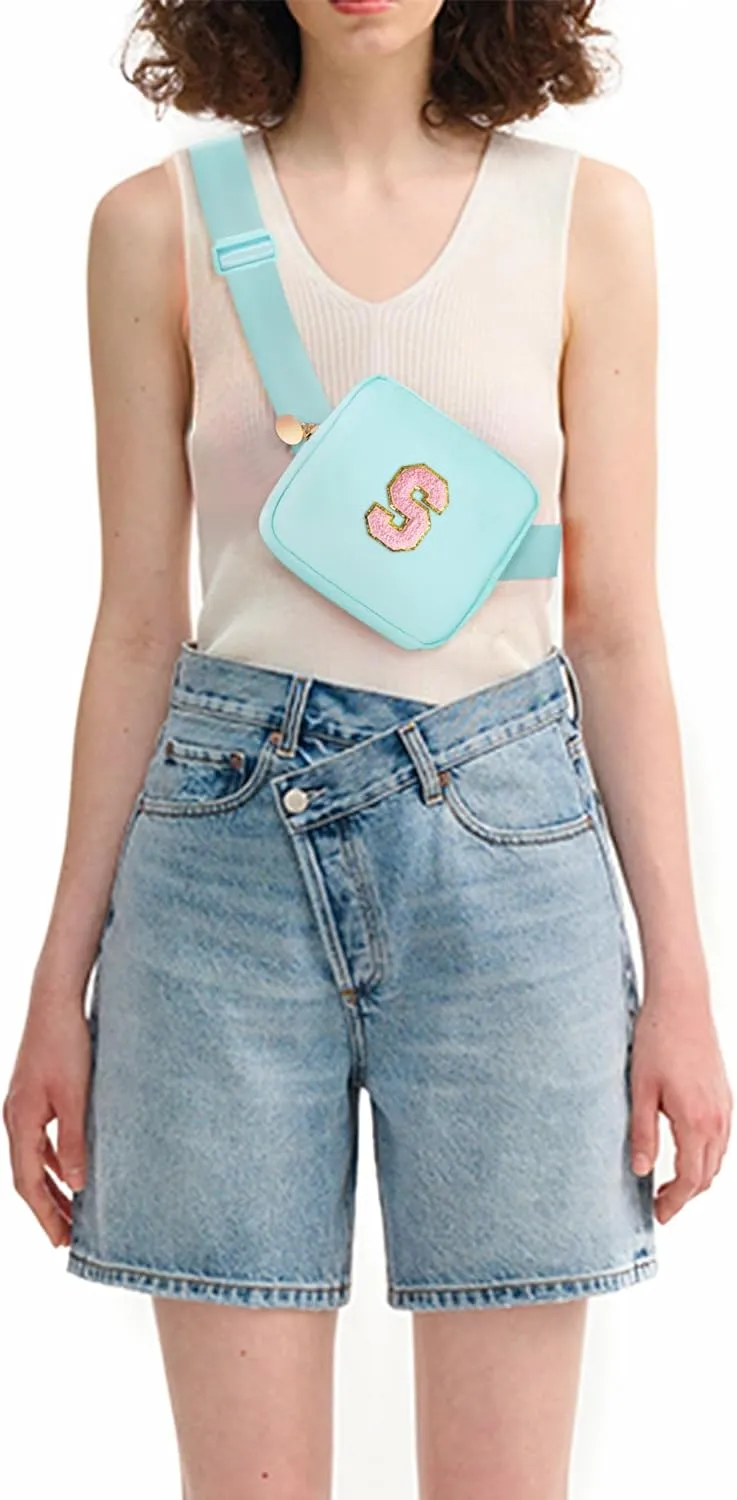 Gifts for Girls Teens Kids - Mini Belt Bag Crossbody Bag - Birthday Gifts for Daughter Sister Her,Teen Girl Essentials,Travel Essentials,Cute Teen Trendy Stuff - Blue,S