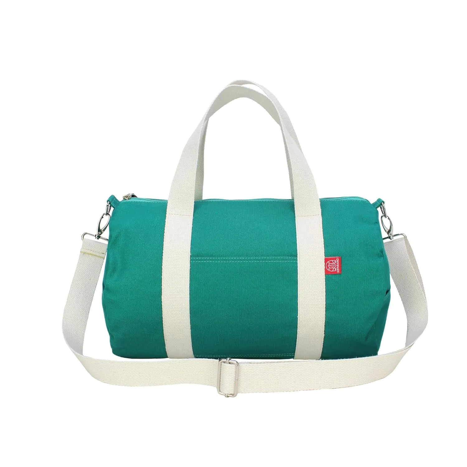 Green Duffle Bag, Canvas Duffel Bag, Waxed Duffle Bag, Eco Duffle Bag, Organic Cotton Bag, Zippered Duffel Bag, Groomsmen Bags, Cute Gym Bag (Waxed Canvas)