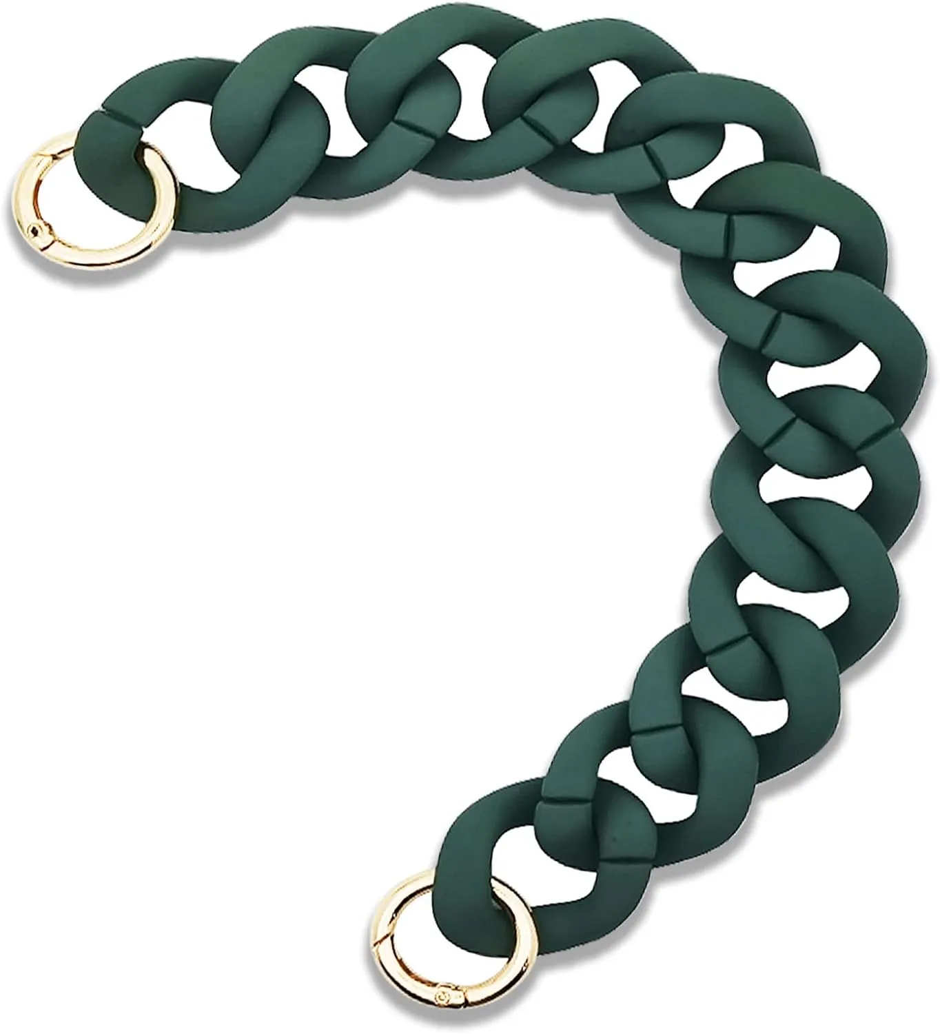 Green Length 12inch/300mm Frosted Acrylic Bag Purse Handle Strap Replacement,Handbag Decoration Chain for Bag Strap Replacement Shoulder Strap Purse Making Accessories Messenger Bag Decoration(1pcs)
