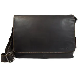 Greenwood Leather Laptop Bag - Brown