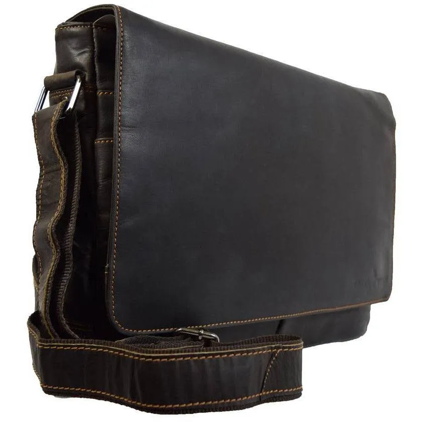 Greenwood Leather Laptop Bag - Brown