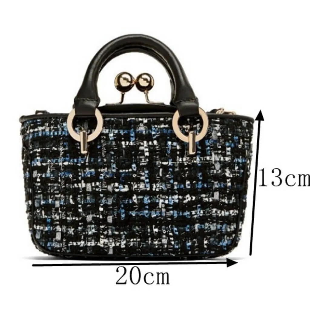 Grey and Black Handbag Edith
