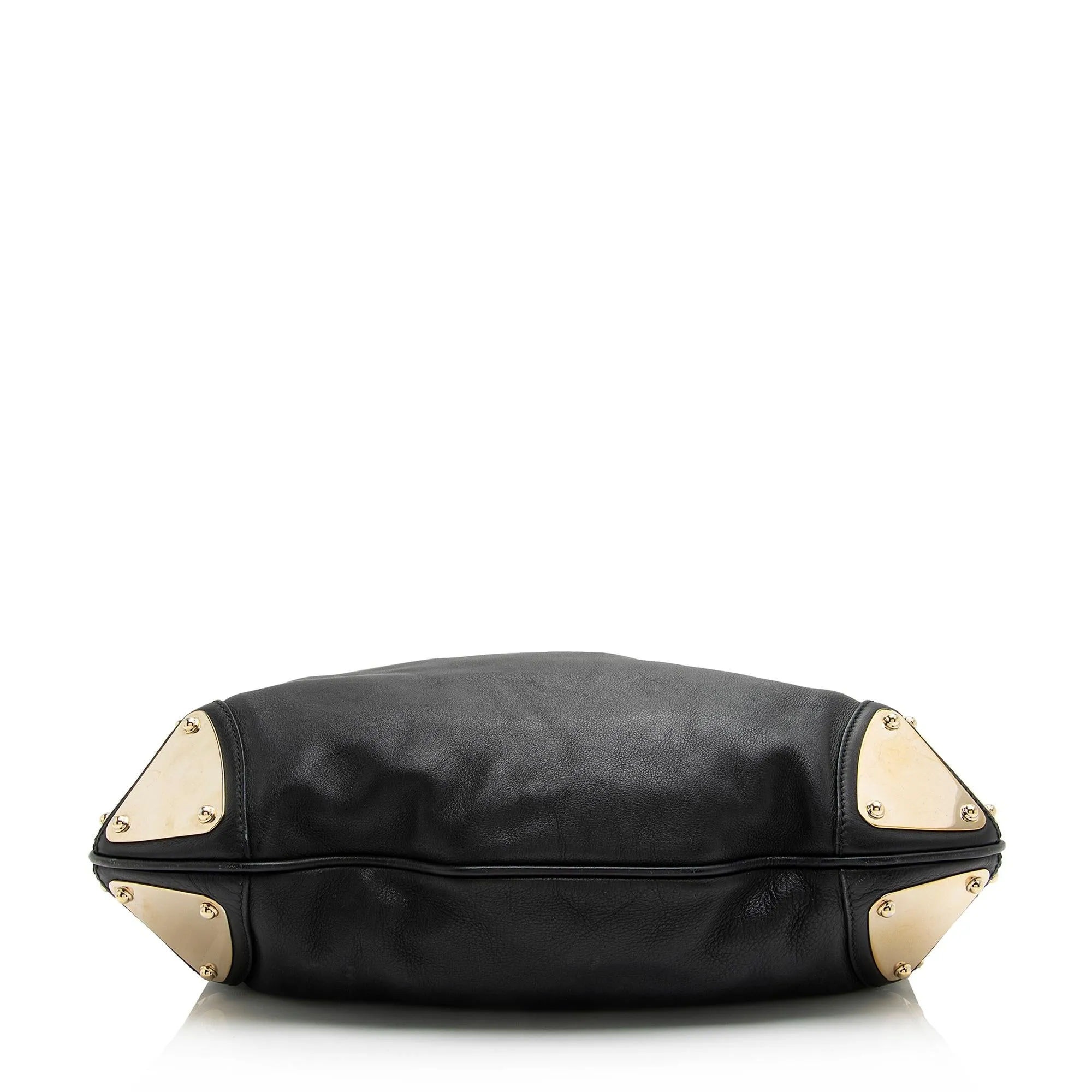 Gucci Leather Bamboo Indy Medium Satchel (SHF-23741)