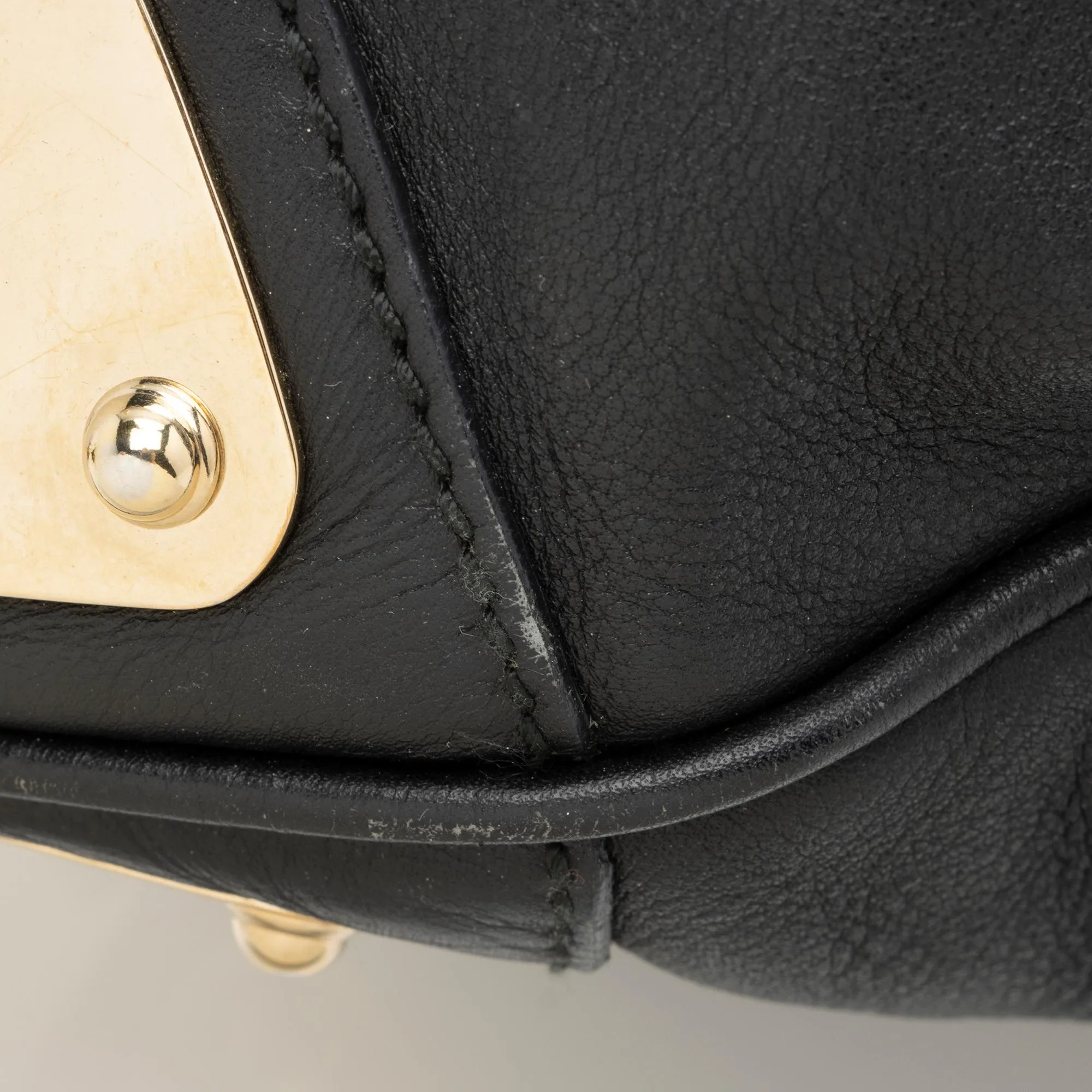 Gucci Leather Bamboo Indy Medium Satchel (SHF-23741)