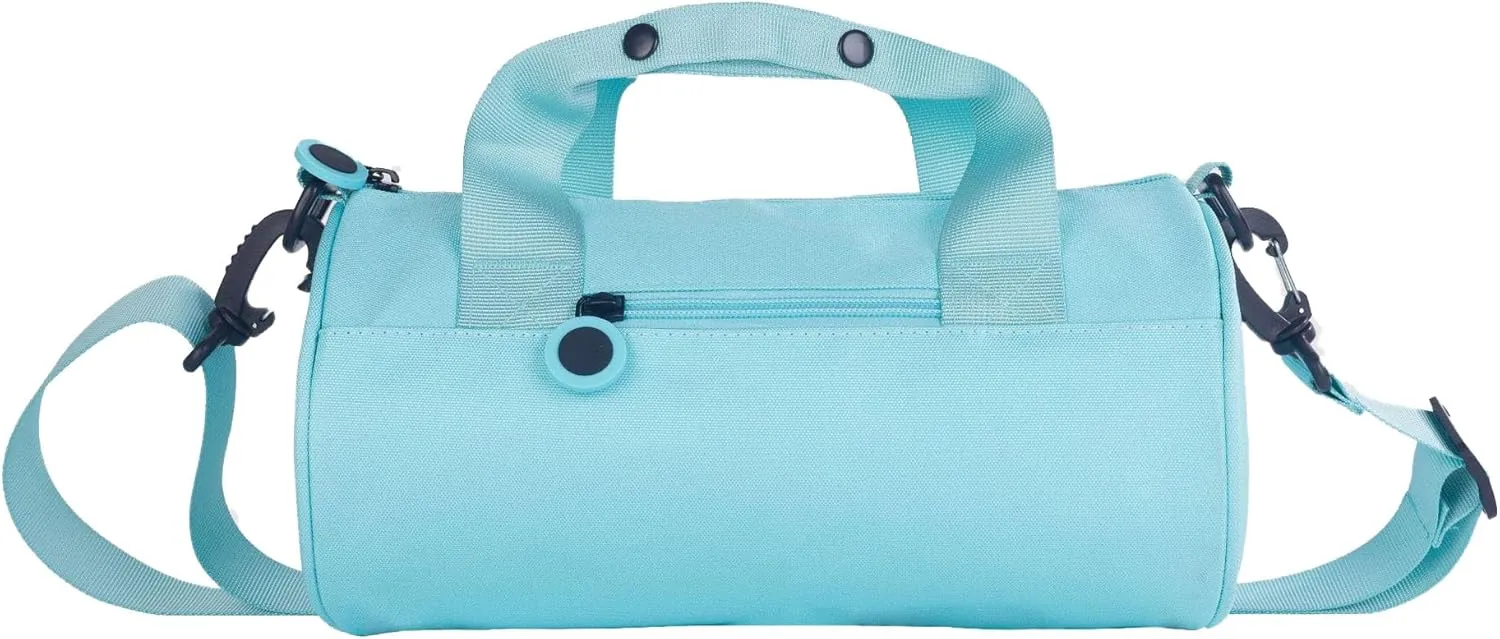 Gym Bag for Women, Waterproof Travel Bag with Wet Clothes Compartments and Adjustable Strap, Small Duffel Bag for Sports, Gyms and Weekend Getaway (Cyan,Medium)