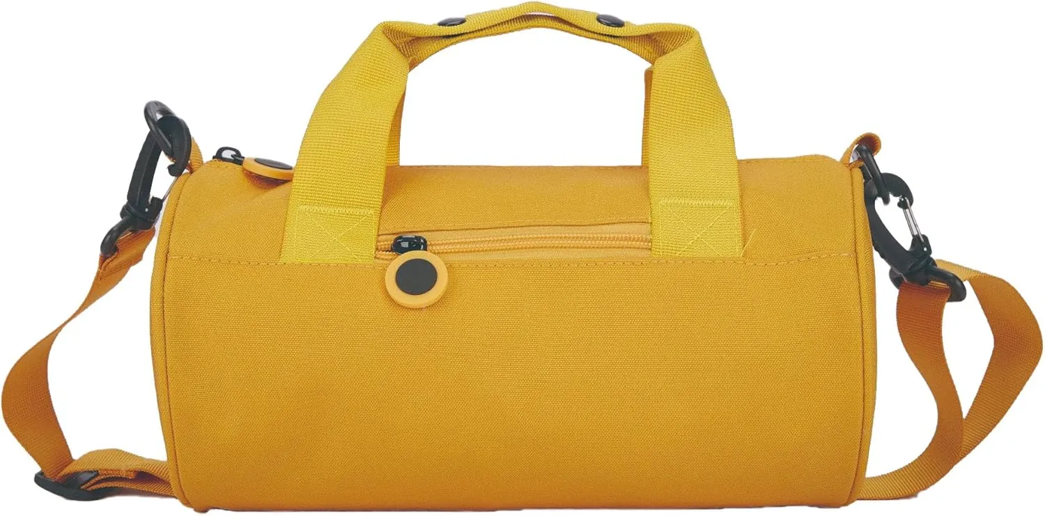 Gym Bag for Women, Waterproof Travel Bag with Wet Clothes Compartments and Adjustable Strap, Small Duffel Bag for Sports, Gyms and Weekend Getaway (Yellow,Large)