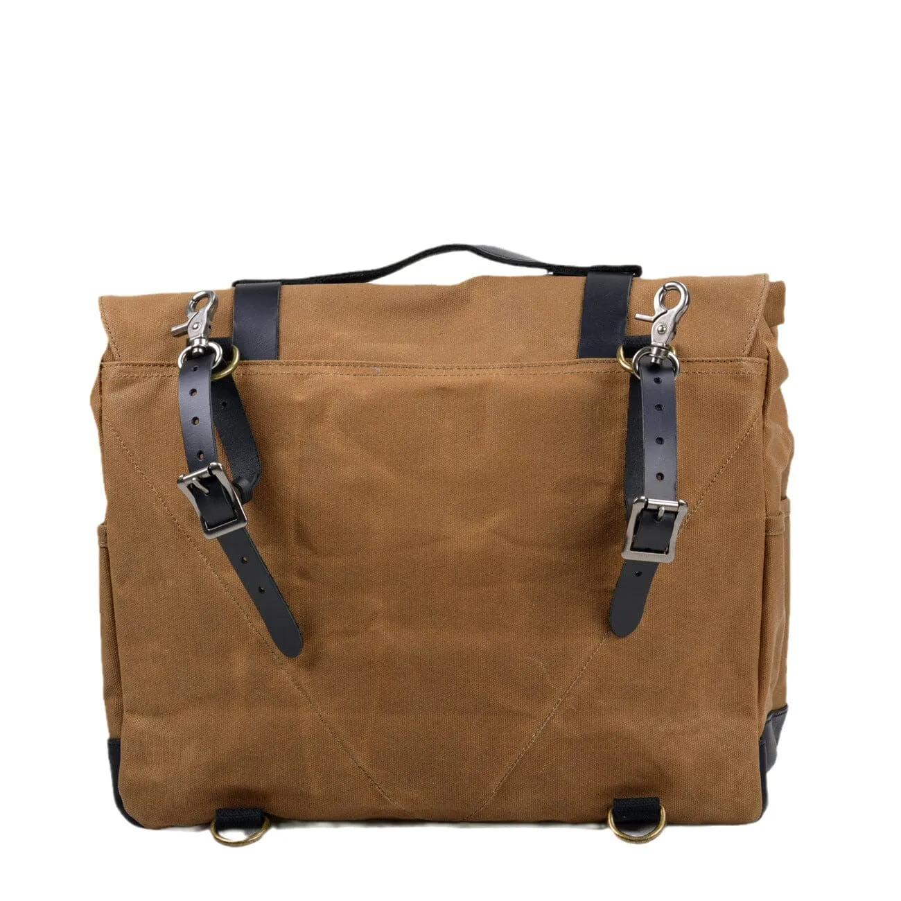 Handcrafted Canvas Motorcycle Saddlebag