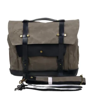 Handcrafted Canvas Motorcycle Saddlebag