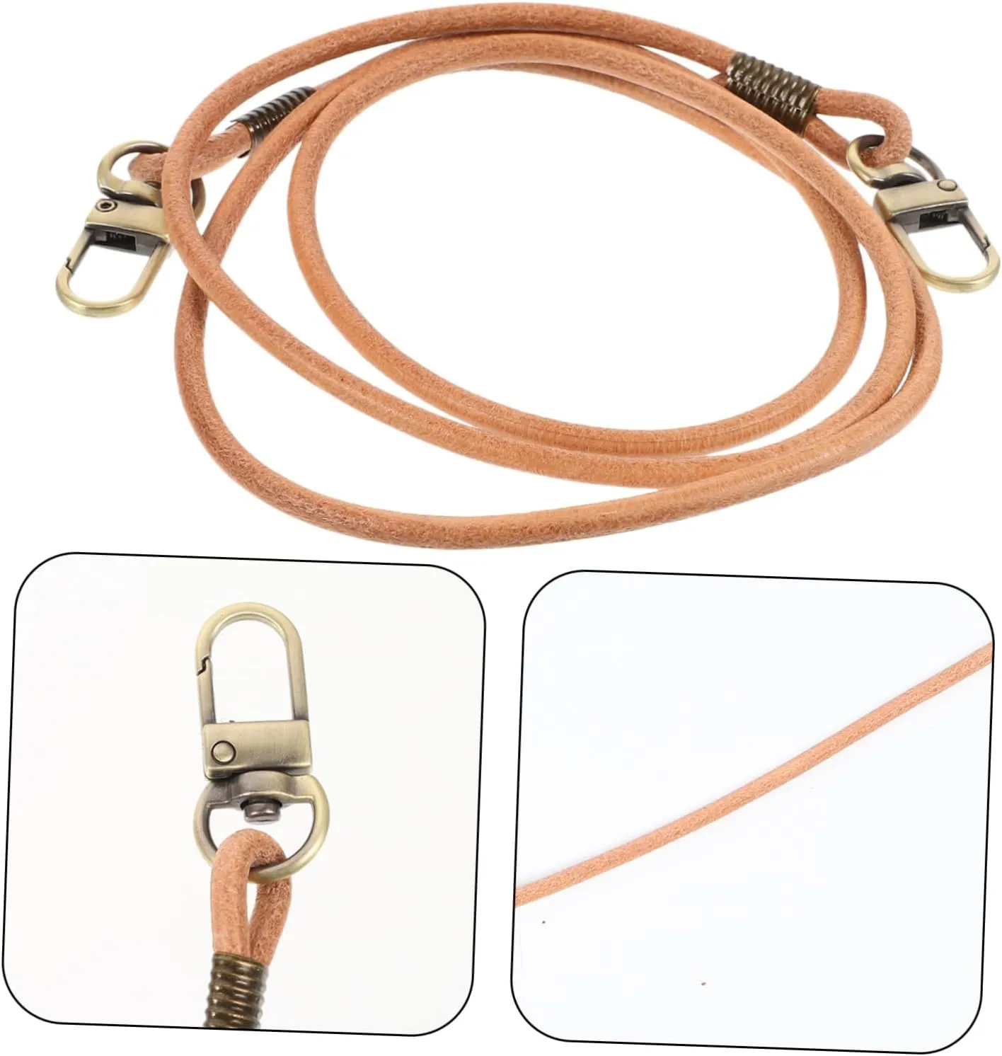 Handle Handbag Strap Strap Bag Straps Bags Tape Bag Making Handle Replace Miss Decorate Metal Shoulder Strap Handbag Messenger Leather Strap for Purse