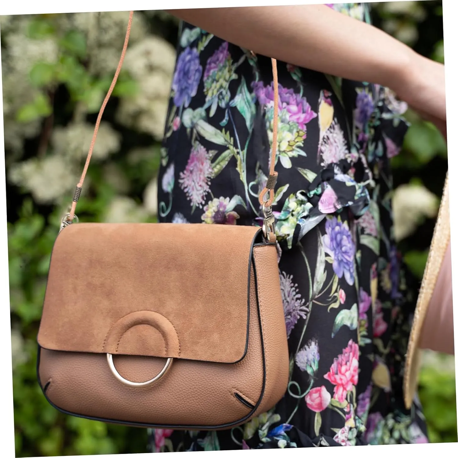 Handle Handbag Strap Strap Bag Straps Bags Tape Bag Making Handle Replace Miss Decorate Metal Shoulder Strap Handbag Messenger Leather Strap for Purse