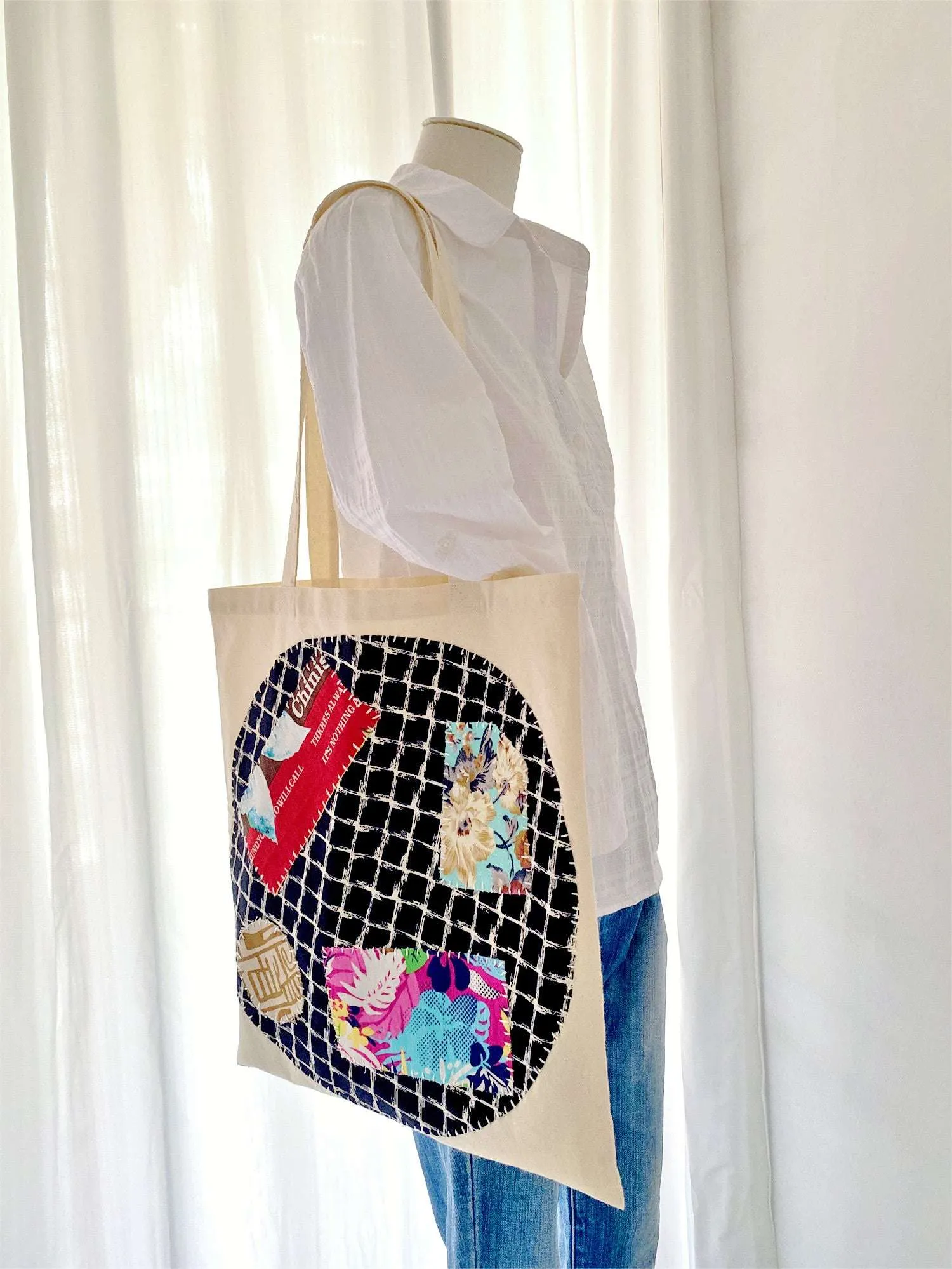 Handmade Patchwork Tote Bag