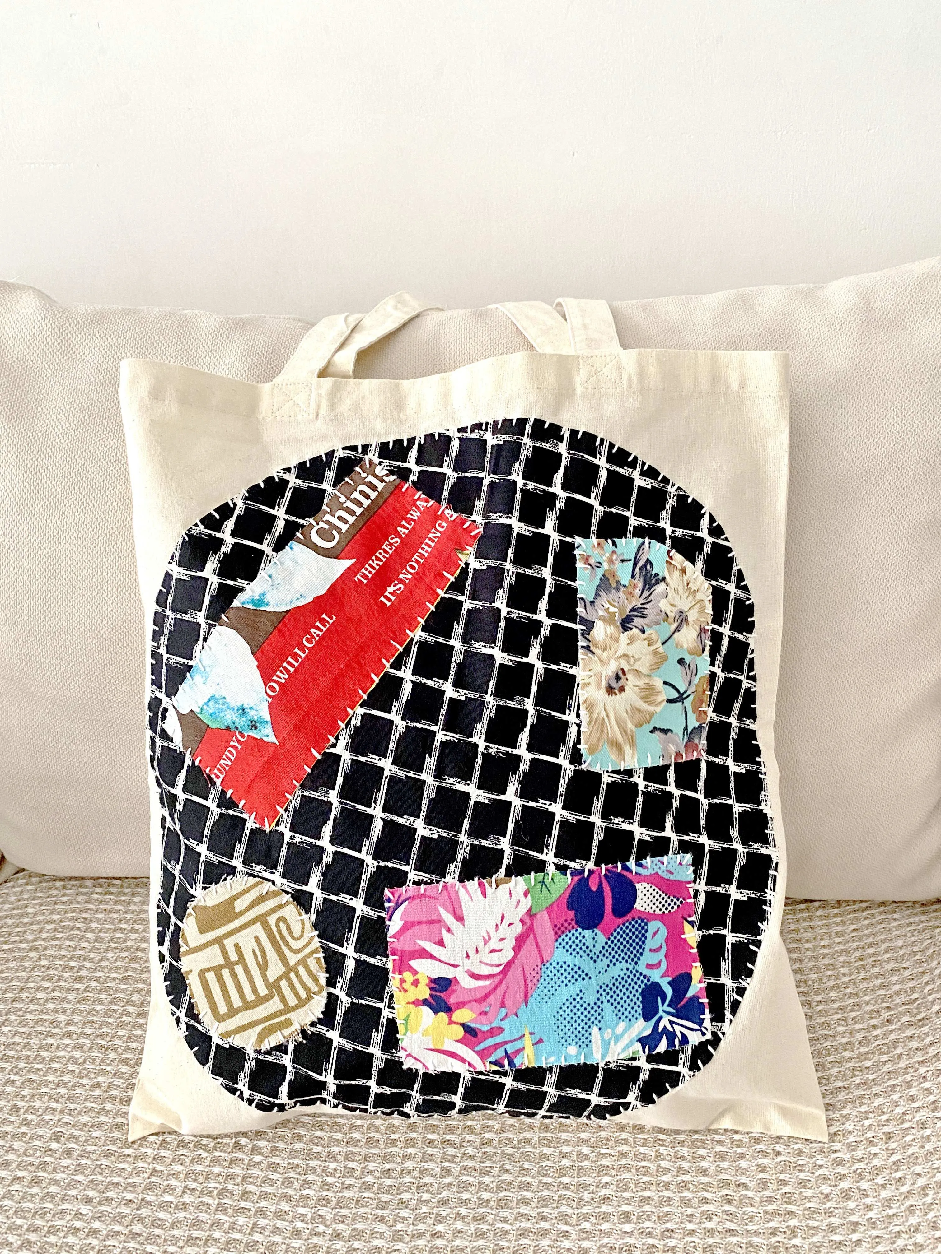 Handmade Patchwork Tote Bag