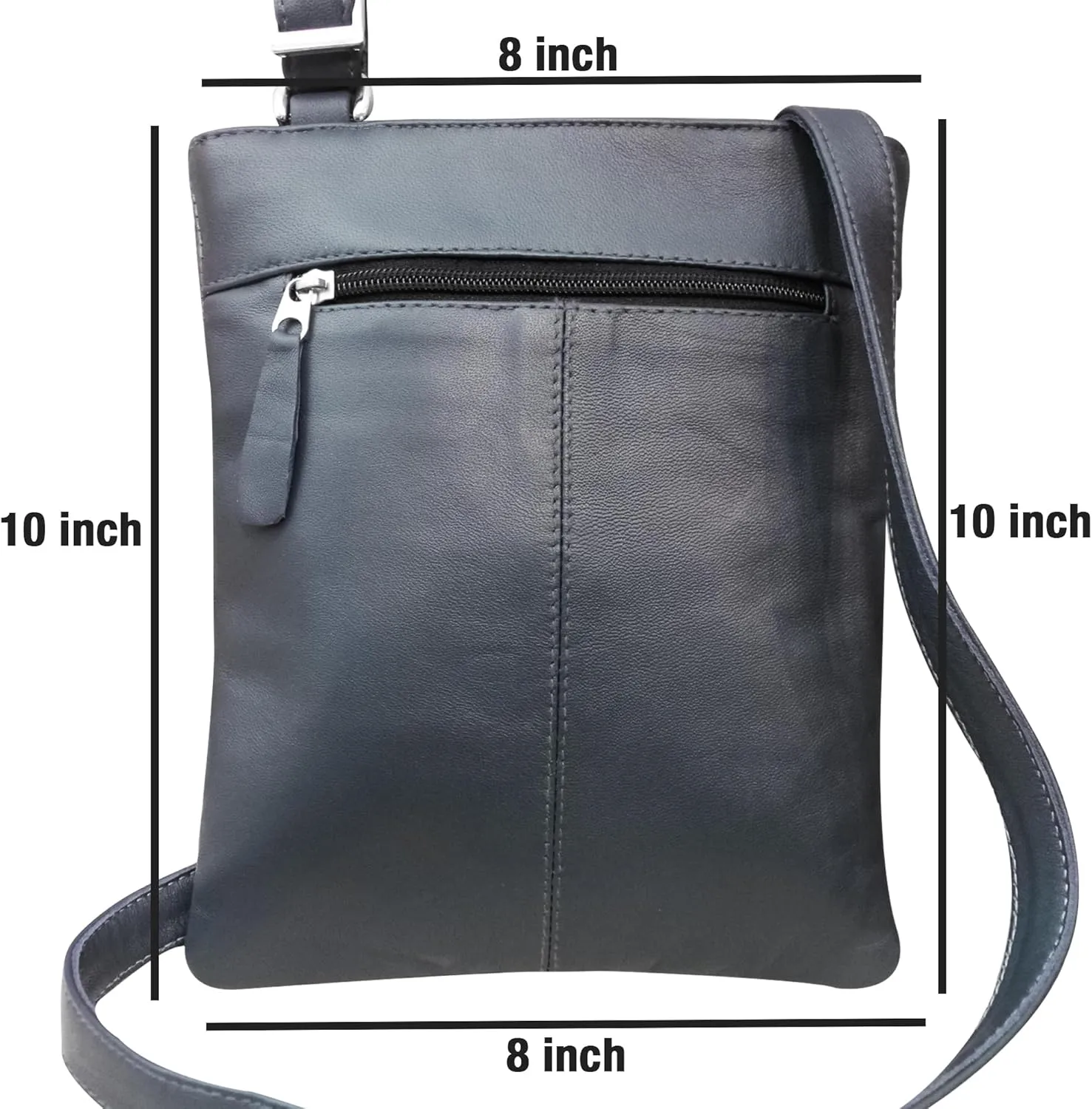 Handmade Real Leather Cross Body Bag Messenger Bag Soft Shoulder Bag Organizer For Ladies Mens Unisex New