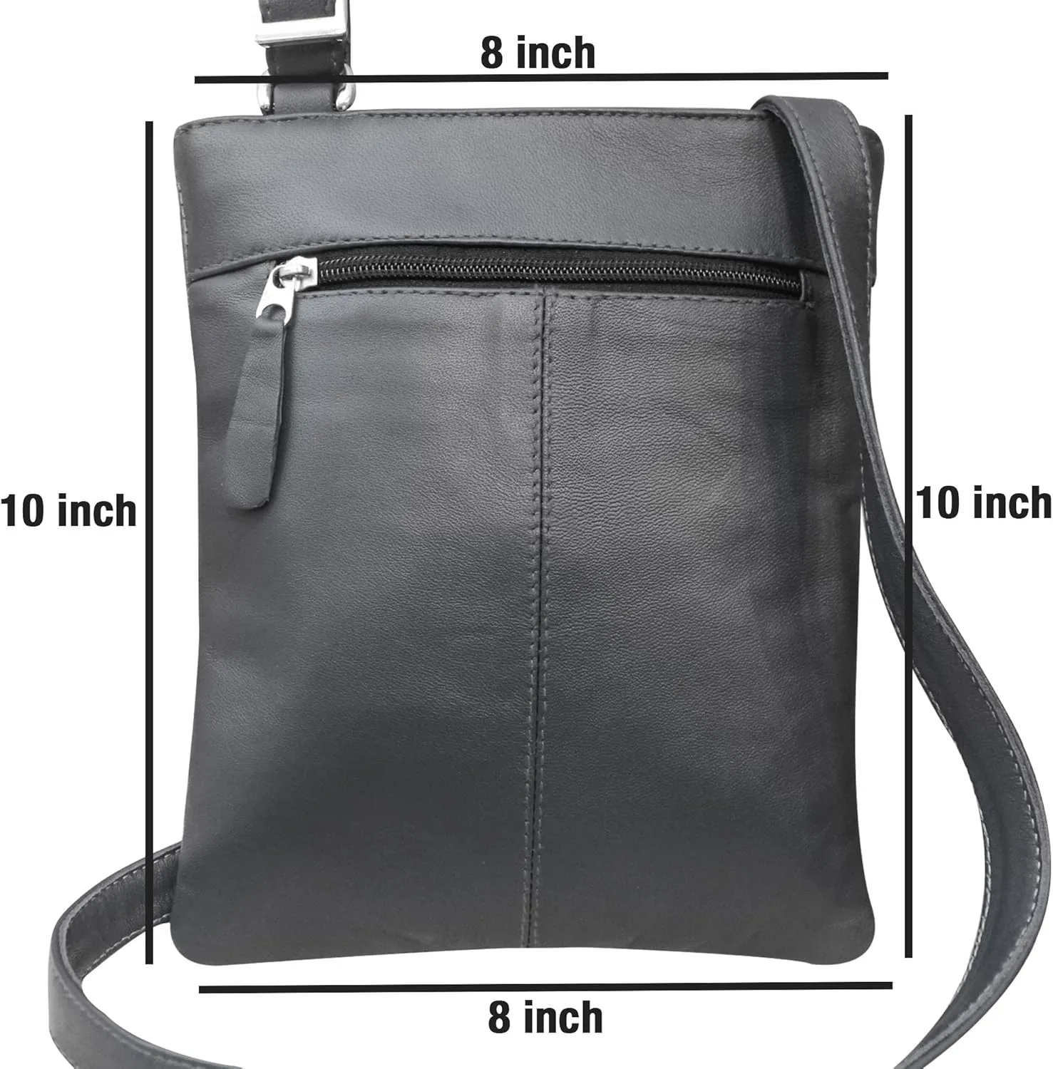 Handmade Real Leather Cross Body Bag Messenger Bag Soft Shoulder Bag Organizer For Ladies Mens Unisex New