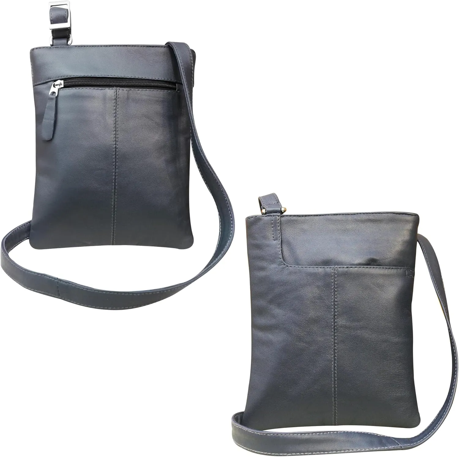 Handmade Real Leather Cross Body Bag Messenger Bag Soft Shoulder Bag Organizer For Ladies Mens Unisex New