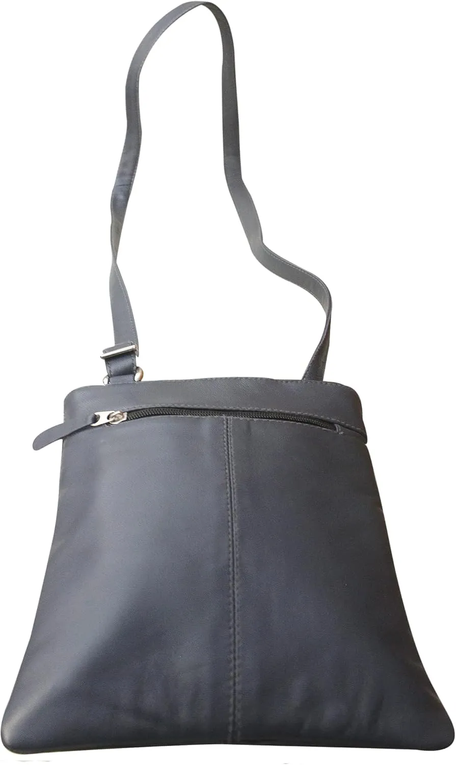 Handmade Real Leather Cross Body Bag Messenger Bag Soft Shoulder Bag Organizer For Ladies Mens Unisex New