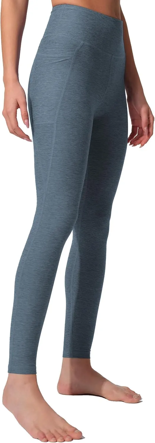 High Waist Yoga Pants with 2 Side Pockets,Ultra Soft Tummy Control Athletic Leggings for Women