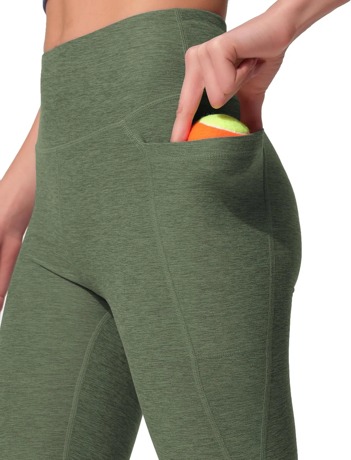 High Waist Yoga Pants with 2 Side Pockets,Ultra Soft Tummy Control Athletic Leggings for Women