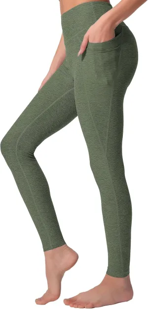 High Waist Yoga Pants with 2 Side Pockets,Ultra Soft Tummy Control Athletic Leggings for Women