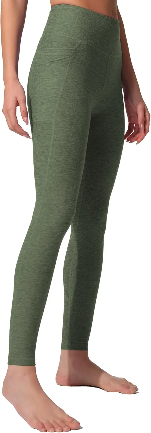 High Waist Yoga Pants with 2 Side Pockets,Ultra Soft Tummy Control Athletic Leggings for Women