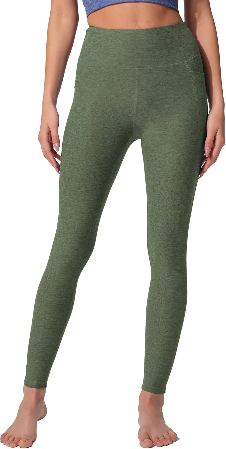 High Waist Yoga Pants with 2 Side Pockets,Ultra Soft Tummy Control Athletic Leggings for Women