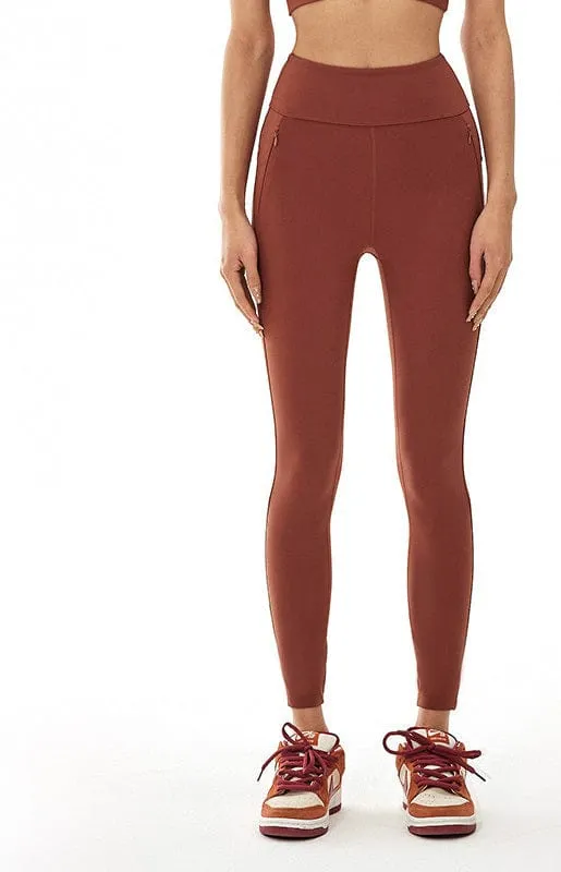 High Waisted Leggings with Zippers