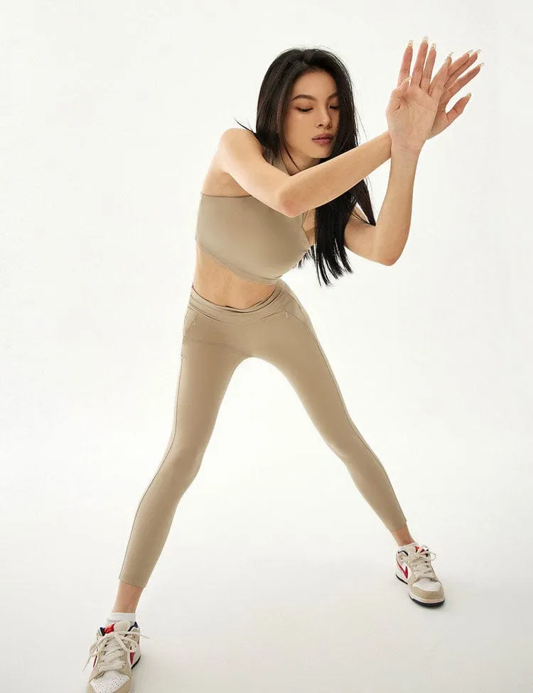 High Waisted Leggings with Zippers