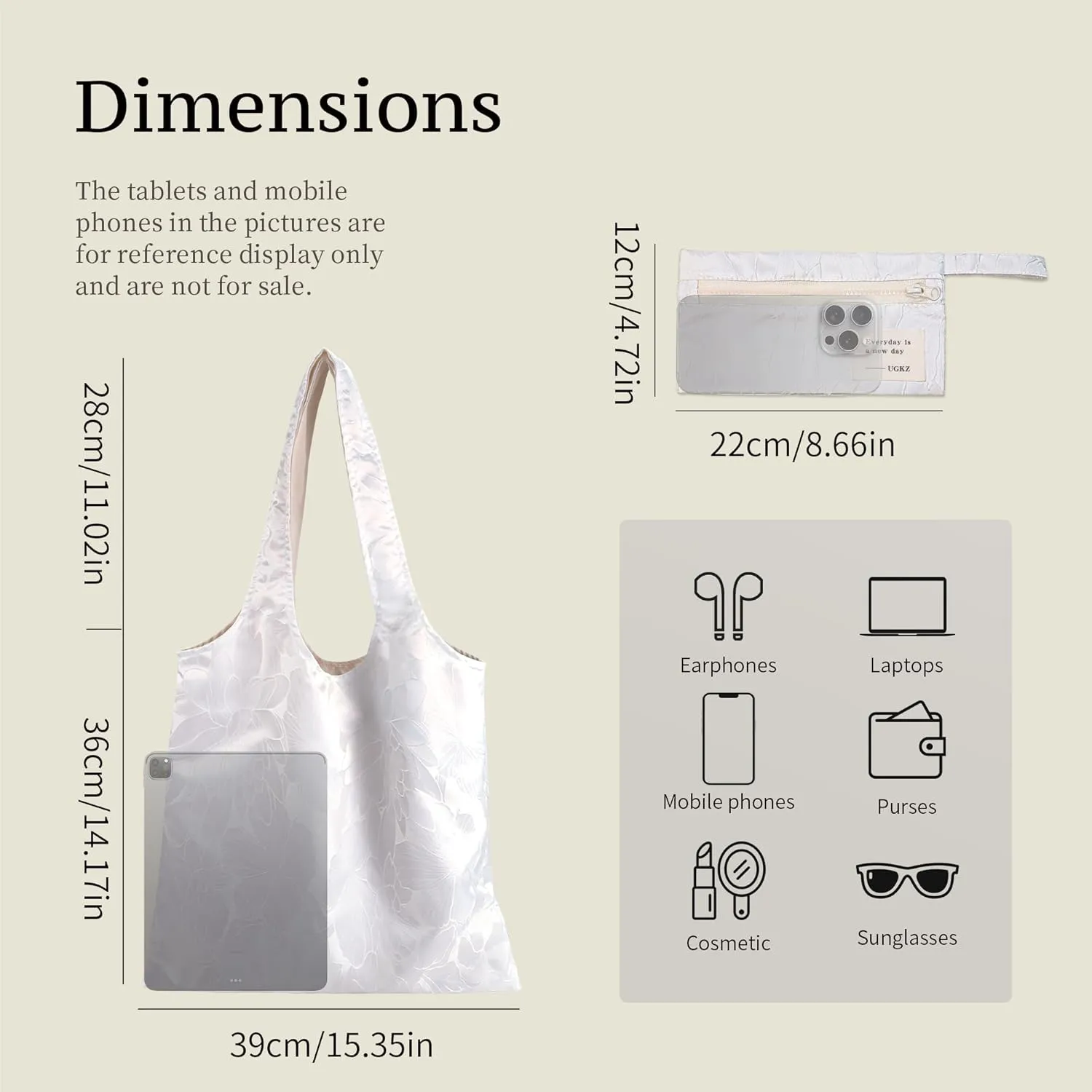 Hobo Bags for Women, Slouchy Shoulder Bag for Daily, Includes Matching Small Storage Pouch