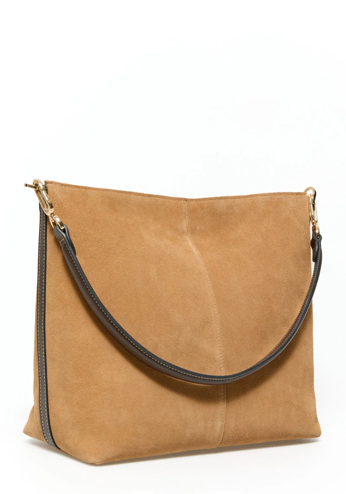Hobo Leather Brooch - Camel