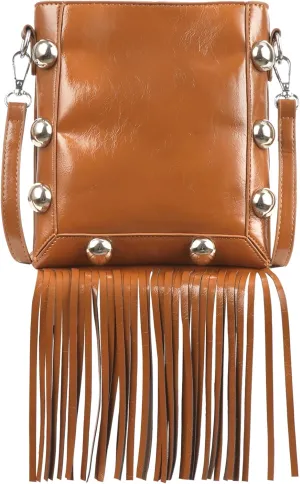 Hoce Women’s Leather Fringe Messenger Bag Large Hobo Crossbody Tassel Shoulder Bags, Gift for Mom Wife Girlfriend