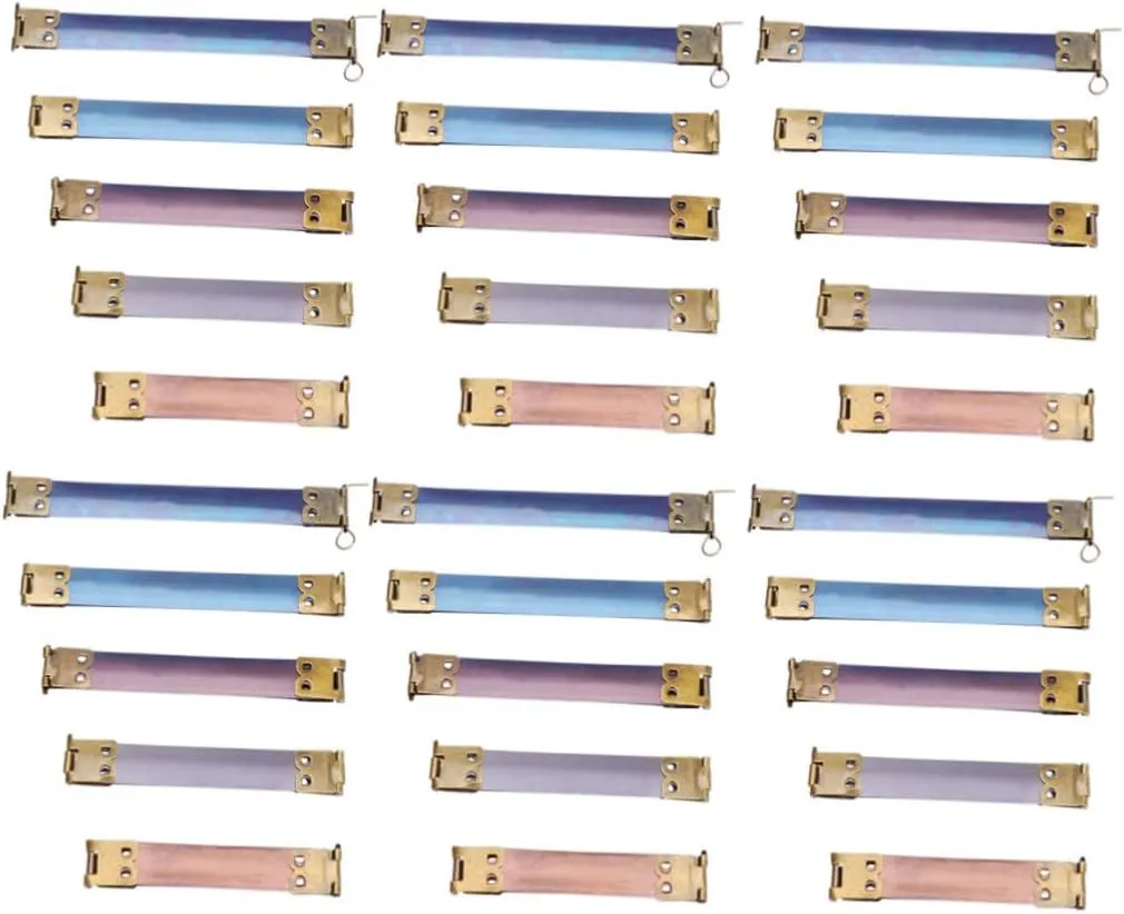 Homoyoyo DIY Handmade Bag Hardware 30pcs Stylish Shrapnel Clip Dark Bag Making Accessories Metal Great for Fashion Bags