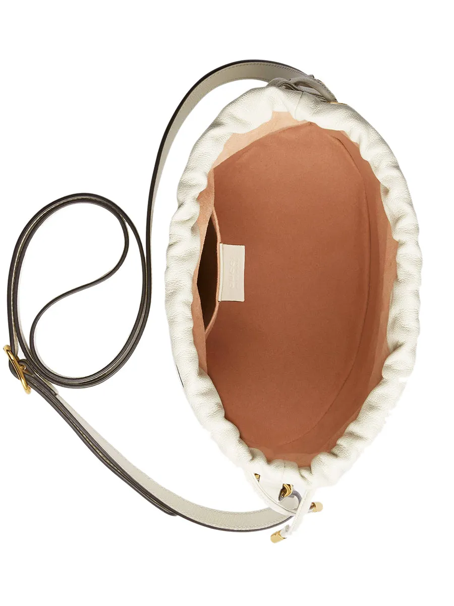 Horsebit 1955 Bucket Bag in White