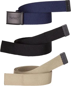 Hurley Men's Belts (3-Pack)