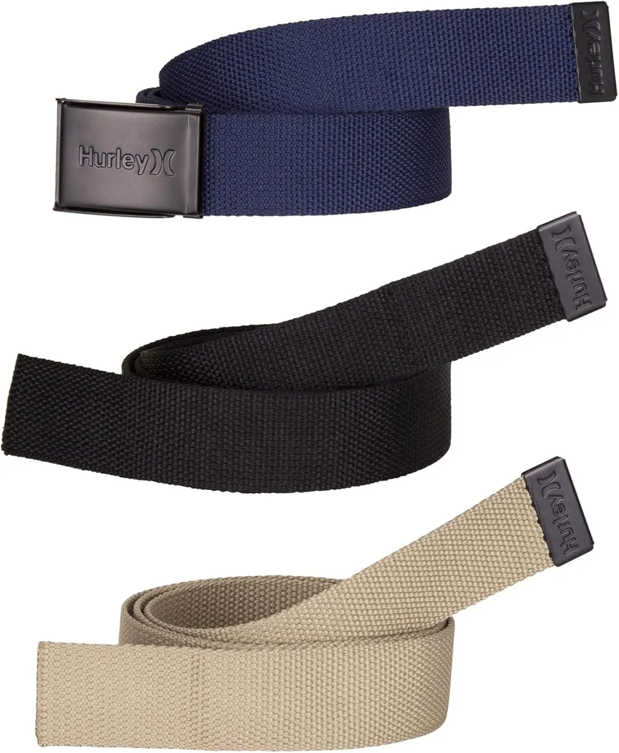 Hurley Men's Belts (3-Pack)